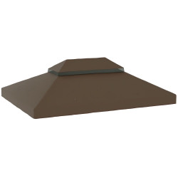 Крыша для для садового павильона Outsunny 84C-535V00CF 4x3 (Brown) Thumb