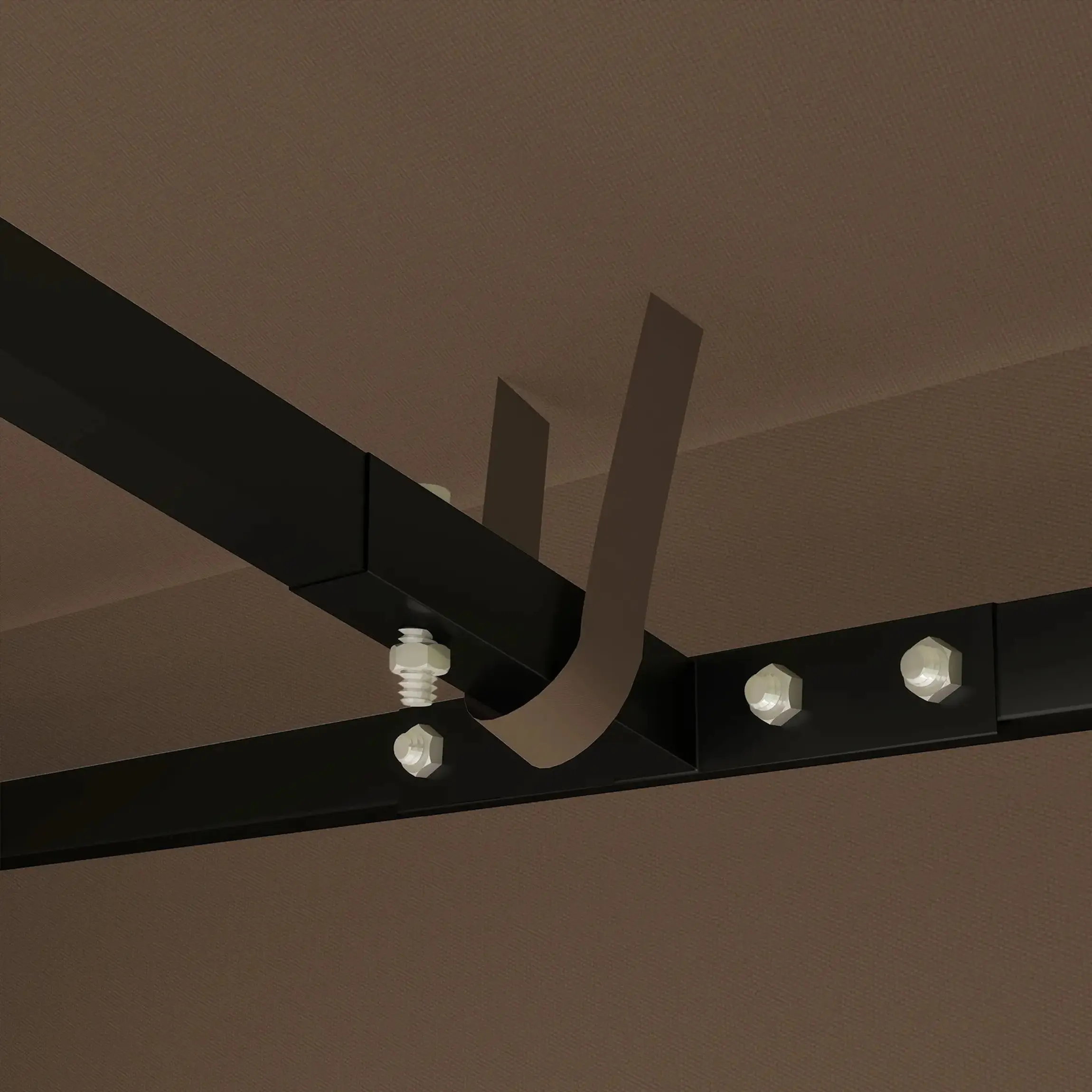 Крыша для для садового павильона Outsunny 84C-536V00BN 3x3 (Brown) - 3