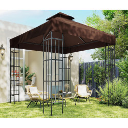 Acoperis pentru pavilion de gradina Outsunny 84C-542V00CF 3x3 (Brown) Thumb