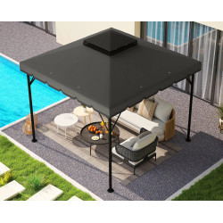 Acoperis pentru pavilion de gradina Outsunny 84C-741V00GY 3x3 (Dark Grey/Light Grey) Thumb