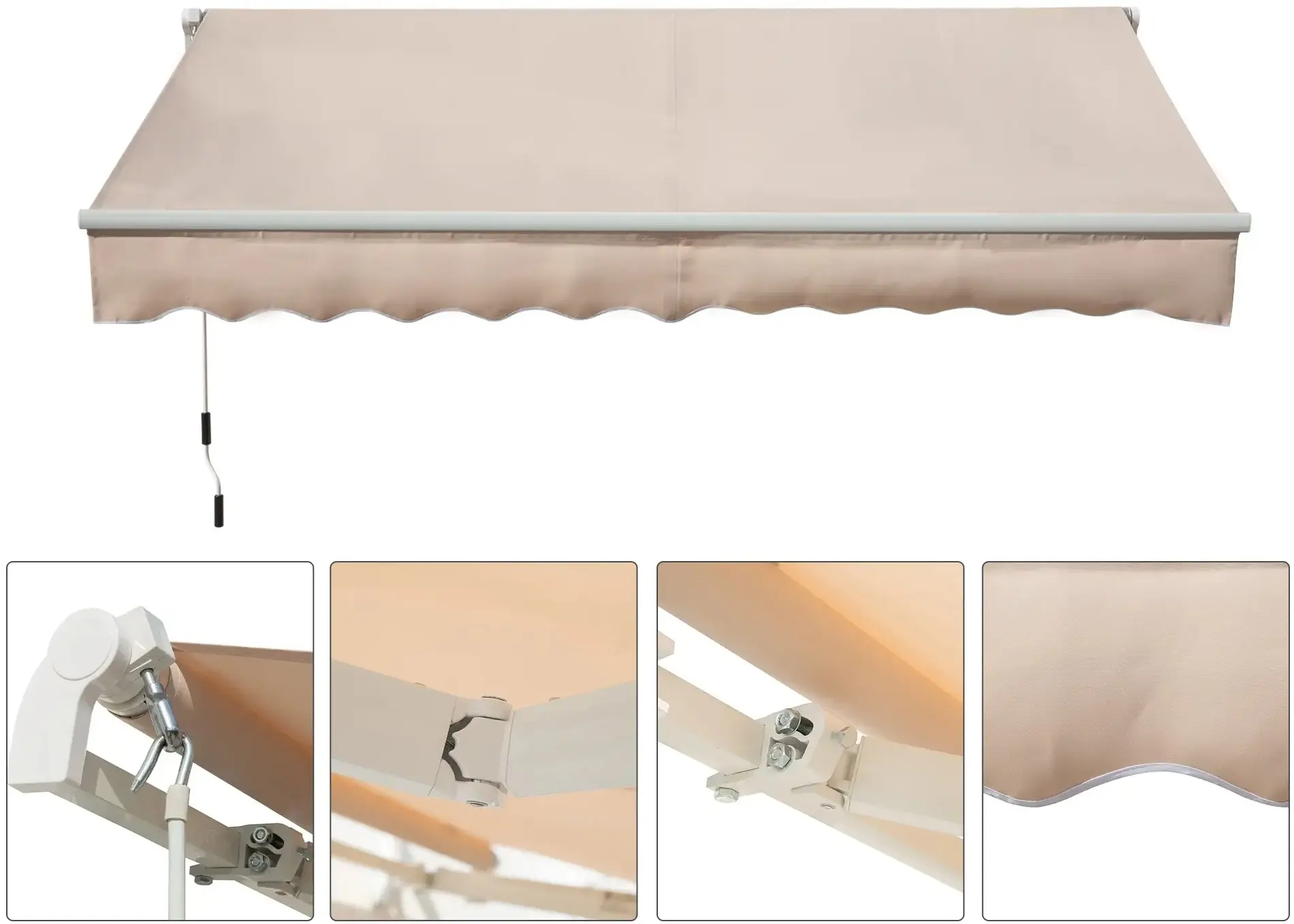 Copertina Outsunny 840-149V00BG (Beige) - 7