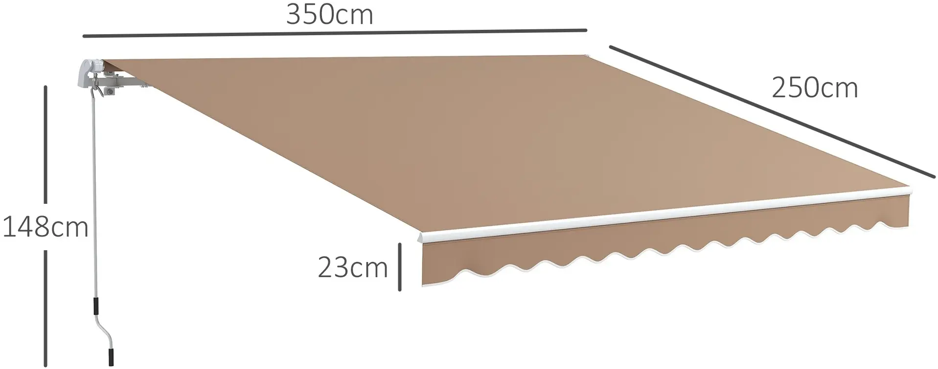 Copertina Outsunny 840-174V00BN (Brown) - 5