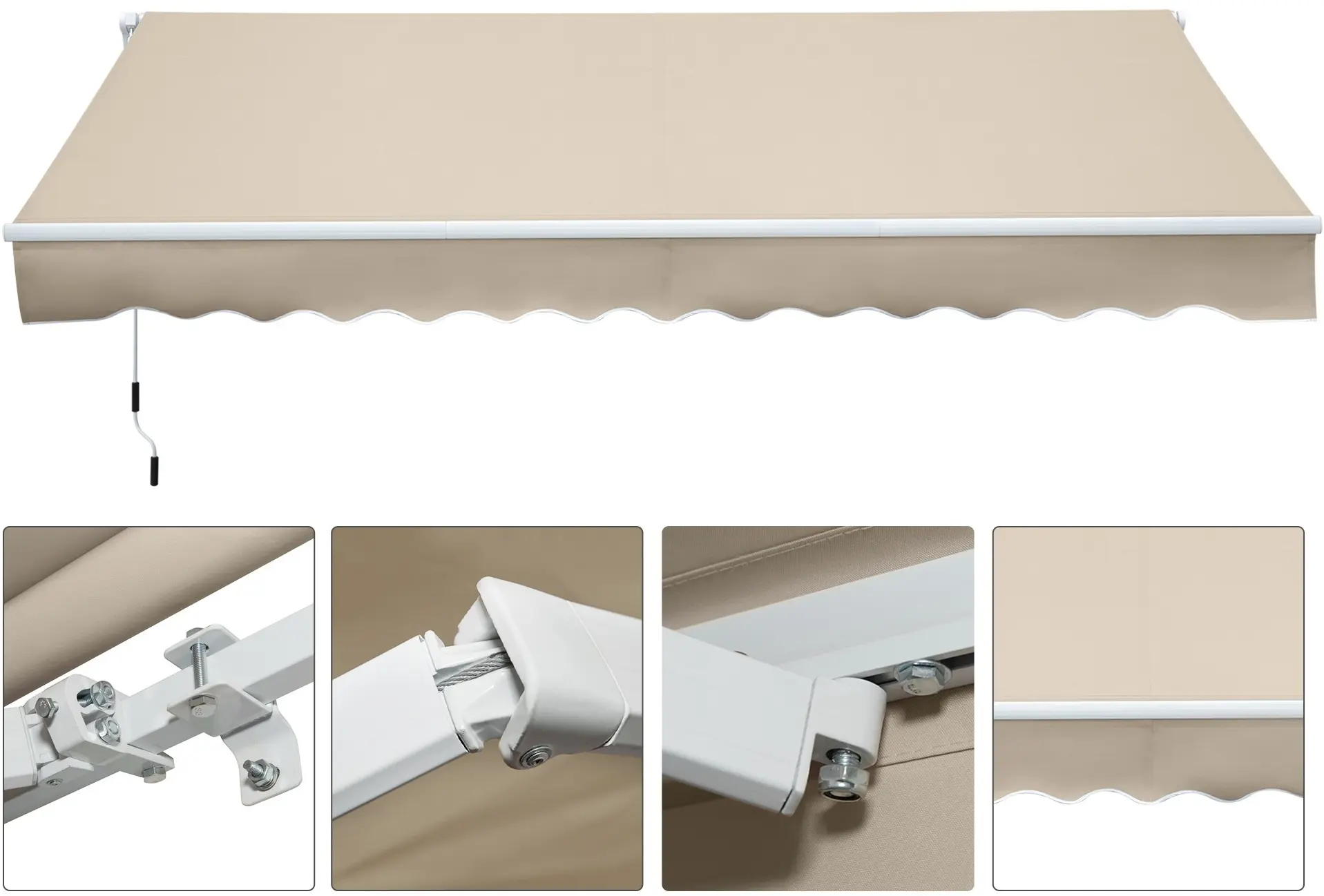 Copertina Outsunny 840-175V00CW (Cream) - 6