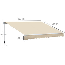 Copertina Outsunny 840-175V00CW (Cream) Thumb