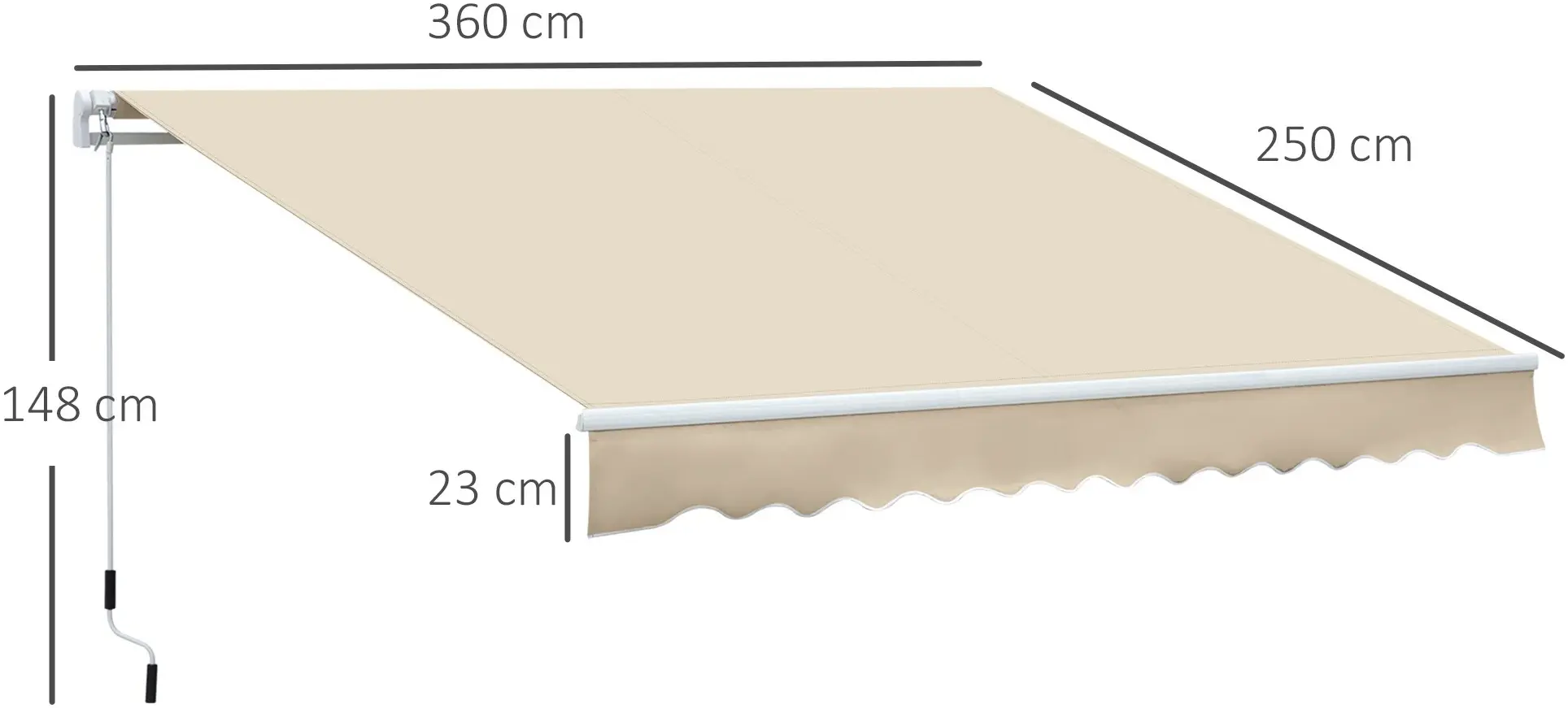 Copertina Outsunny 840-175V00CW (Cream) - 9