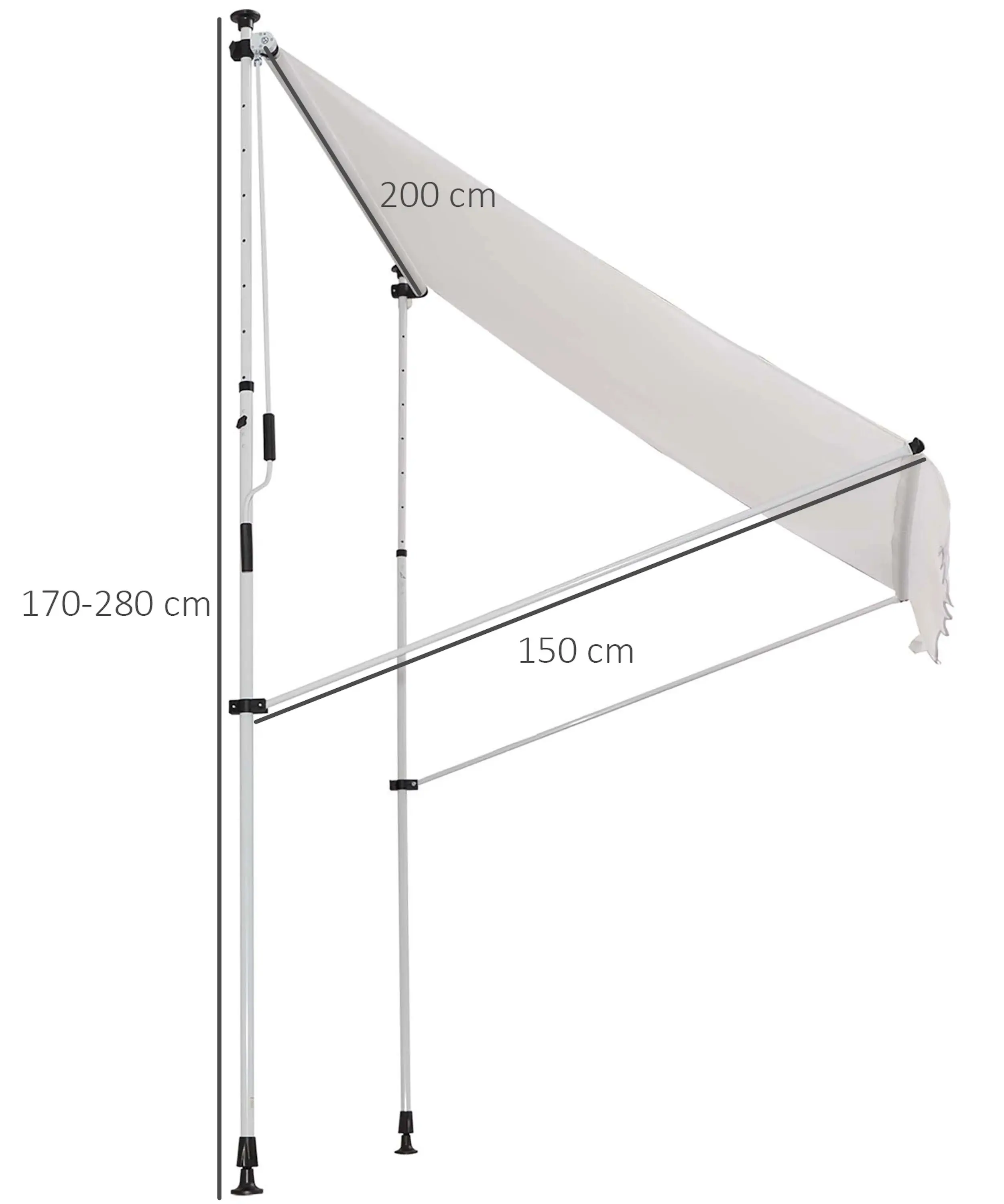 Copertina Outsunny 840-182WT (White) - 6
