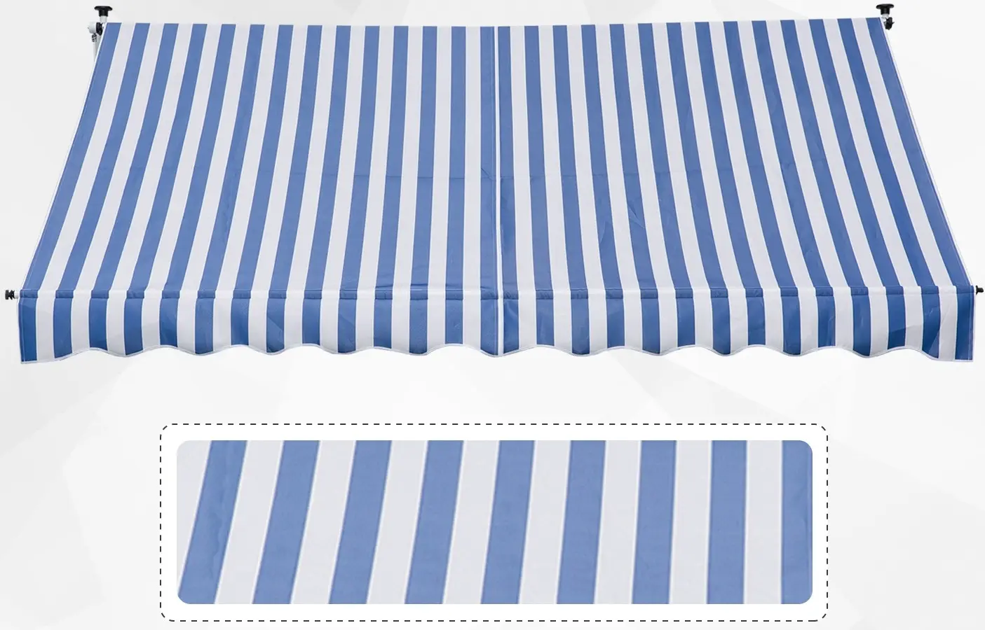 Copertina Outsunny 840-183BU (White/Blue) - 2