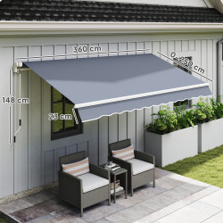 Copertina Outsunny 840-183V01CG (Dark Grey) Thumb