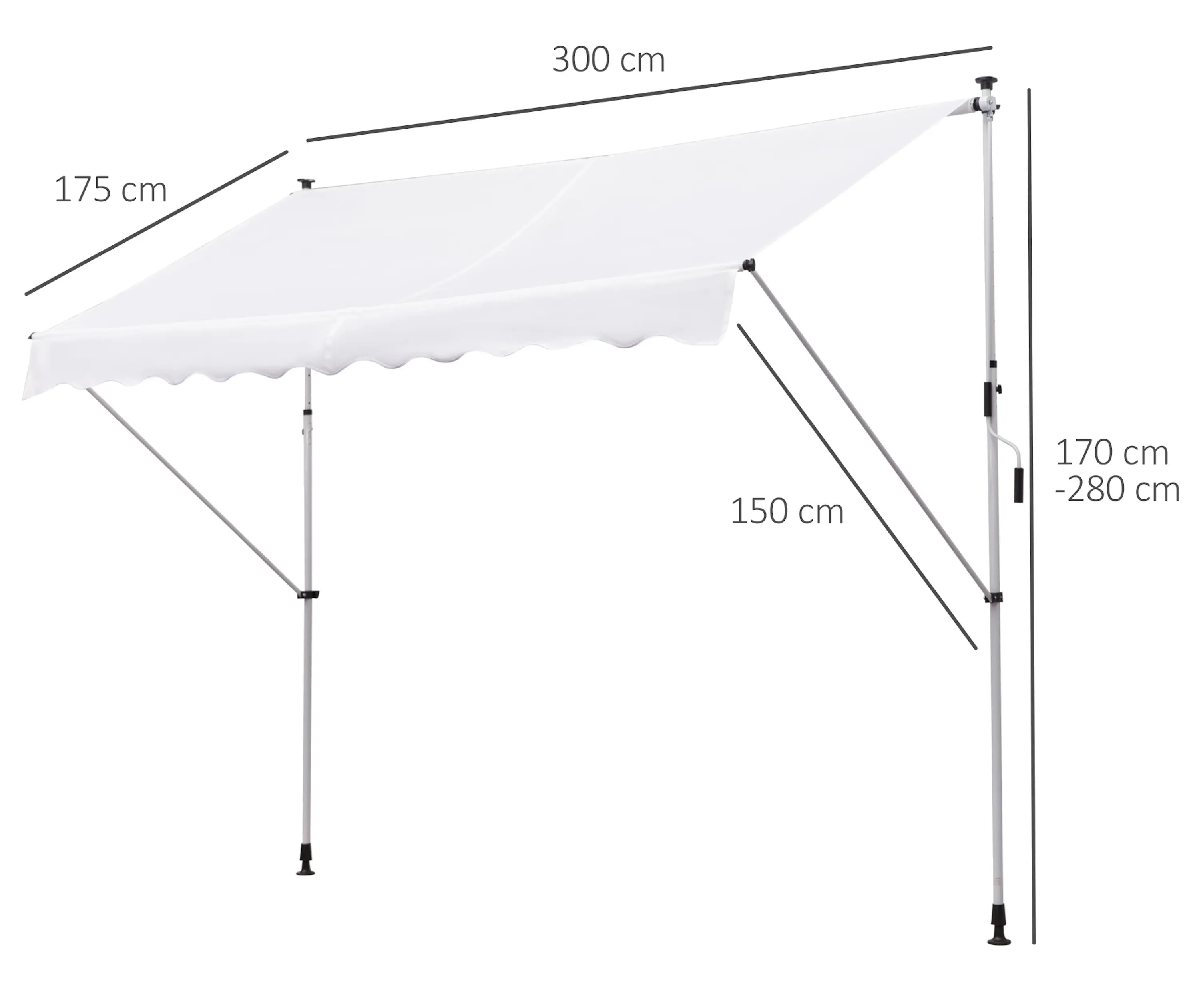 Copertina Outsunny 840-183WT (White) - 6