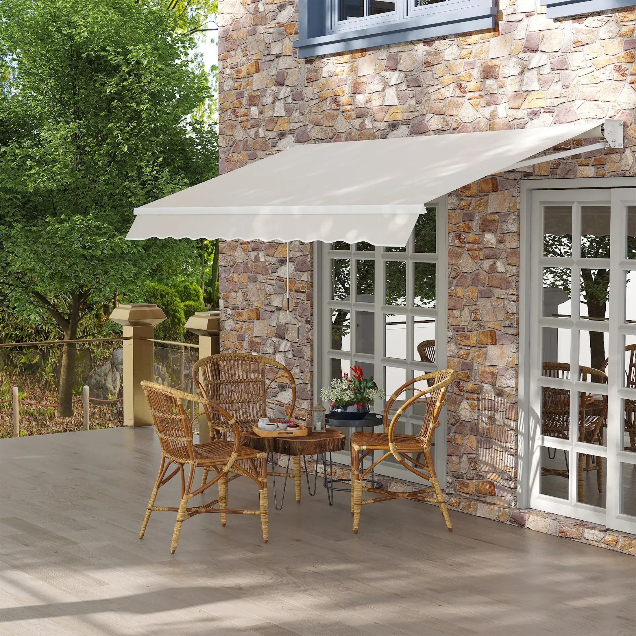 Маркиза Outsunny 840-239V00CW (White-Cream) - 4