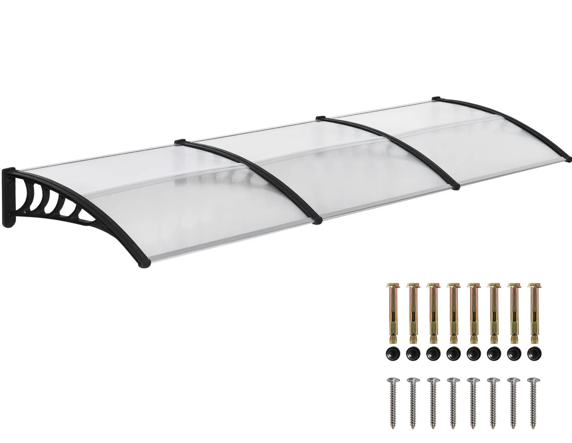 Copertina Outsunny B70-058V03CR (Transparent/Black) - 3