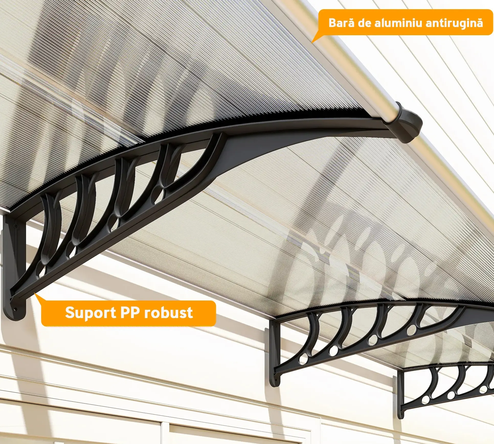Copertina Outsunny B70-058V03CR (Transparent/Black) - 4