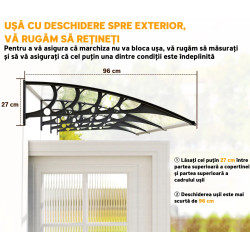 Copertina Outsunny B70-058V03CR (Transparent/Black) Thumb