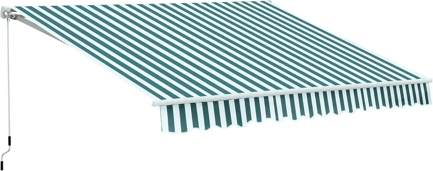 Маркиза выдвижная Outsunny 100110-007GW (Green/White)