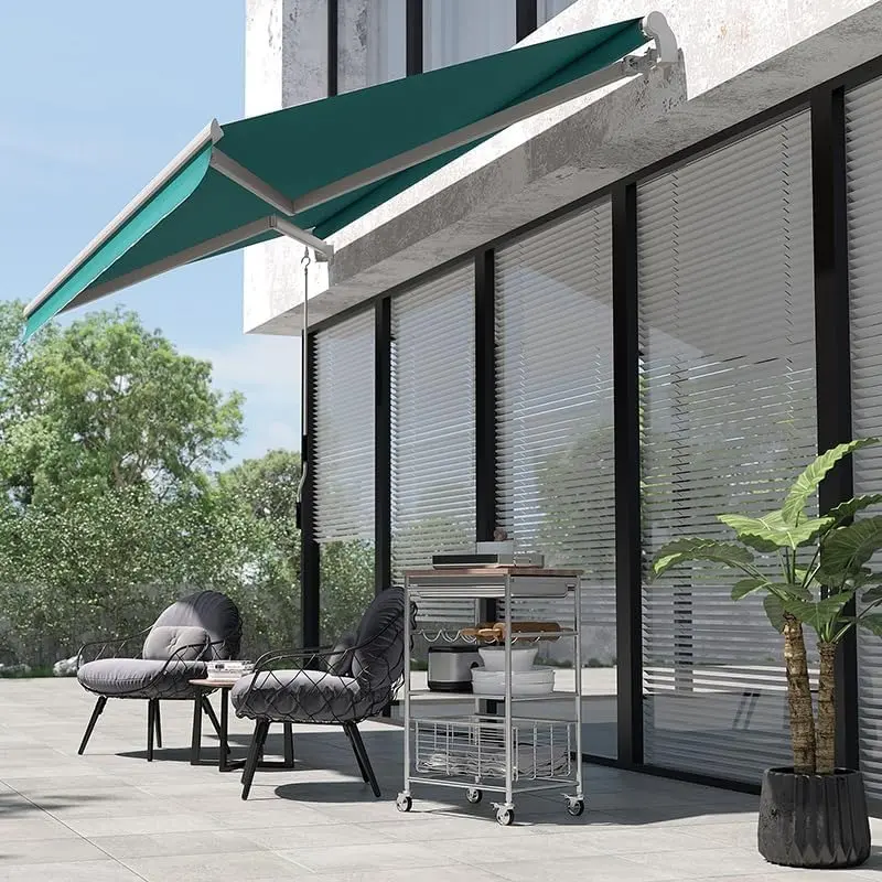 Copertina retractabila Outsunny 840-151GN (Green) - 3