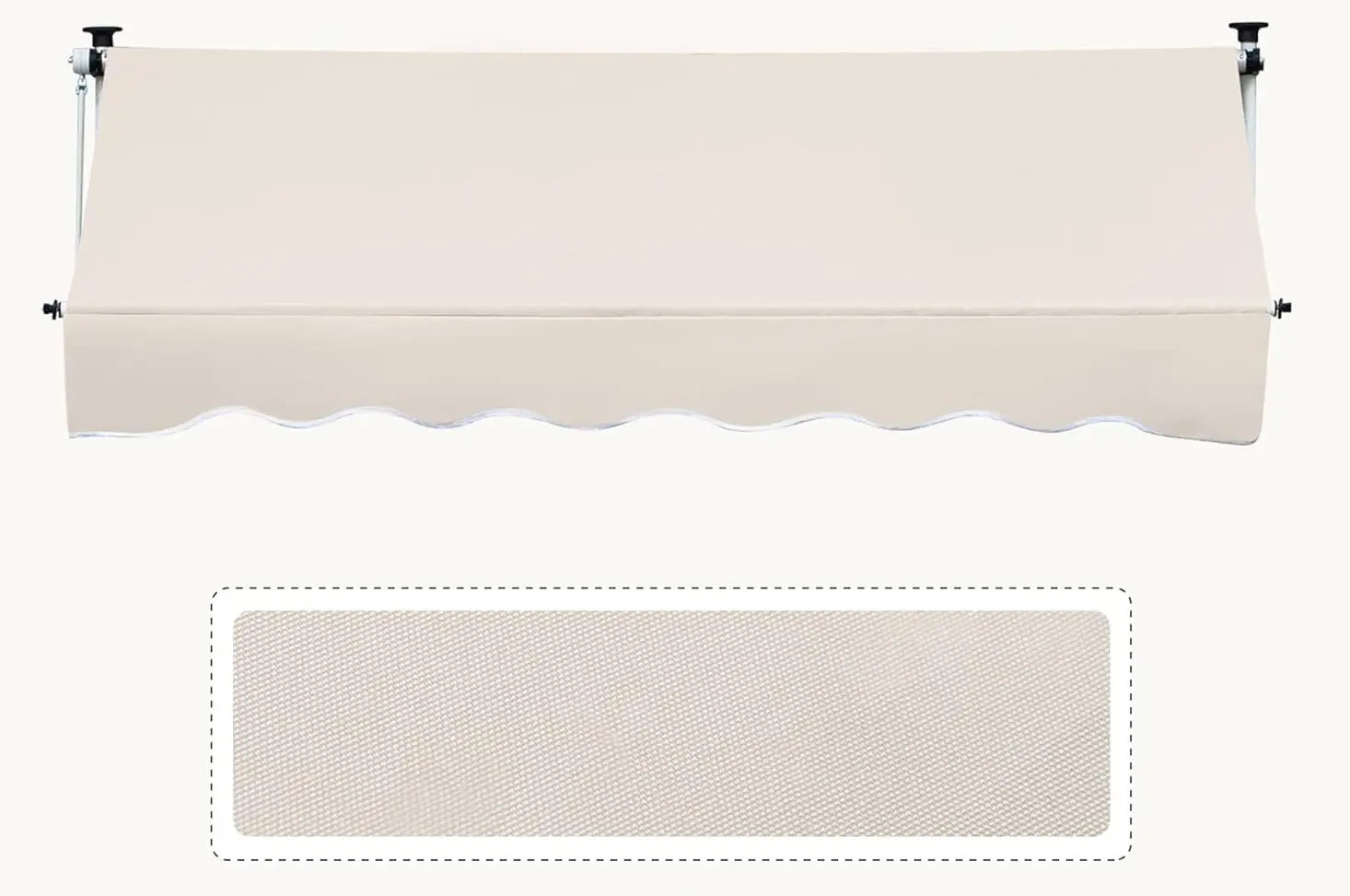 Маркиза выдвижная Outsunny 840-183V01 (Beige) - 3