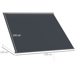 Маркиза выдвижная Outsunny 840-238V00CG (Dark Grey) Thumb