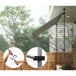 Copertina retractabila Outsunny 840-273V00GN (Green/White) Thumb