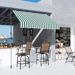 Copertina retractabila Outsunny 840-273V00GN (Green/White) Thumb