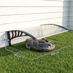 Copertina pentru robot de tuns iarba Outsunny 84J-265V00WT (Black/White) Thumb