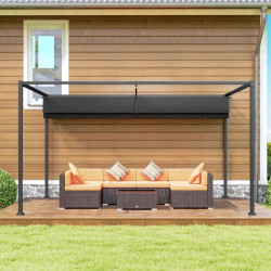 Pergola Outsunny 84C-175BK 3x2 (Black) Thumb