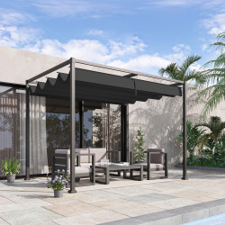 Pergola Outsunny 84C-175BK 3x2 (Black) Thumb