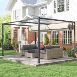 Pergola Outsunny 84C-175V00CW 3x2 (Cream/Grey) Thumb