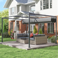 Pergola Outsunny 84C-175V01 4x3 (Dark Grey) Thumb