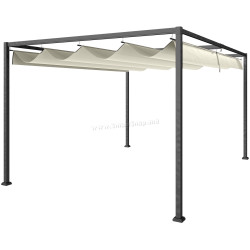 Pergola Outsunny 84C-175V01CW 4x3 (Cream/Black)