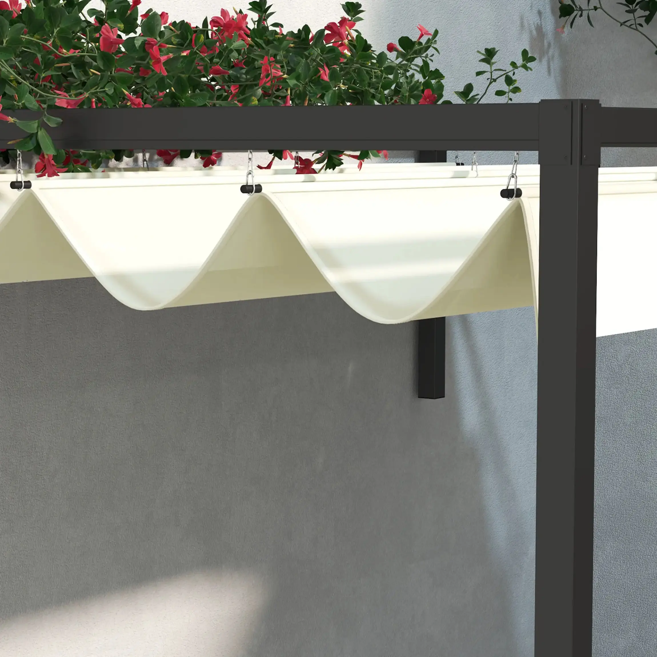Pergola Outsunny 84C-470V00CW (Cream/Black) - 2
