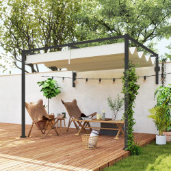 Pergola Outsunny 84C-470V00CW (Cream/Black) Thumb