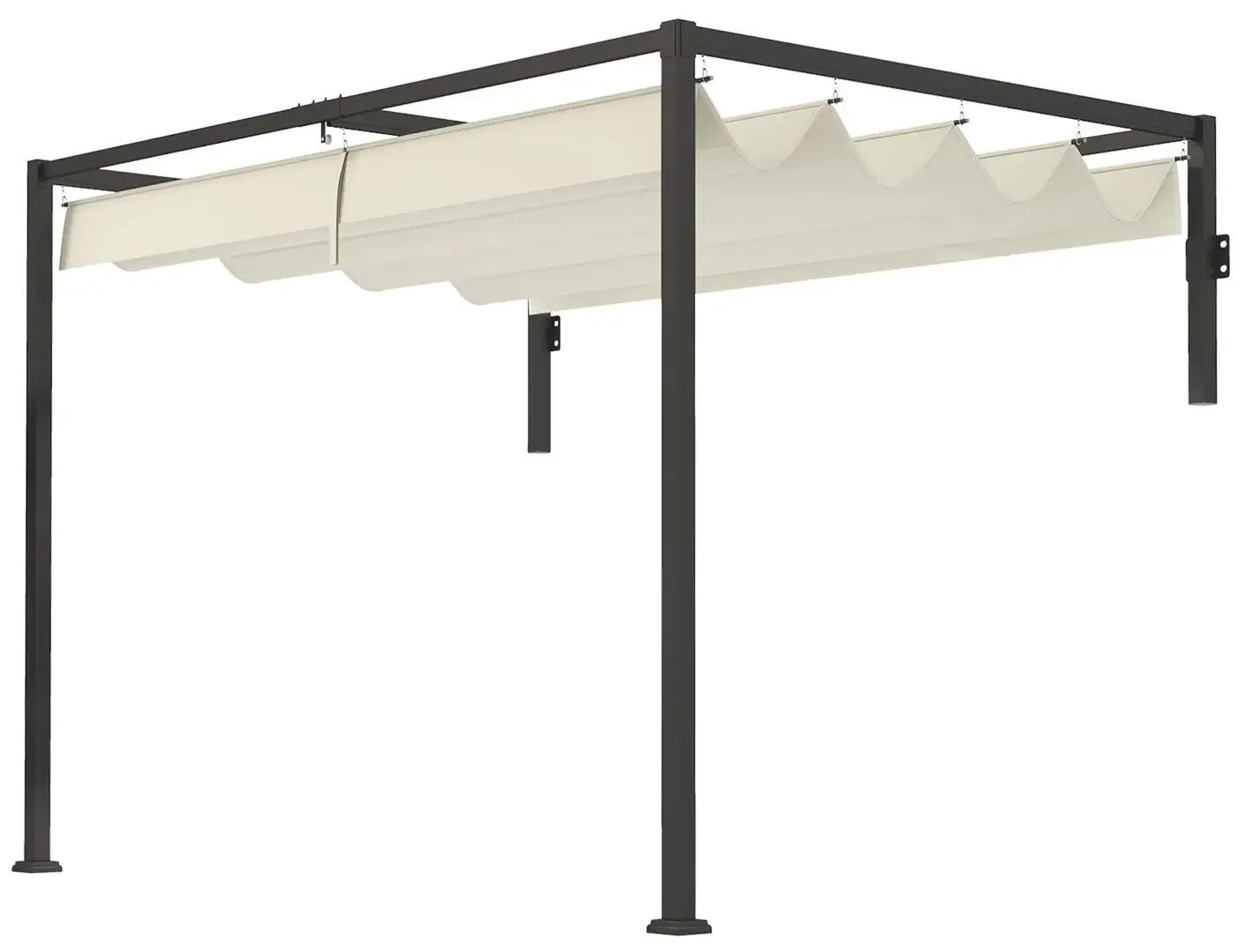Pergola Outsunny 84C-470V00CW (Cream/Black)