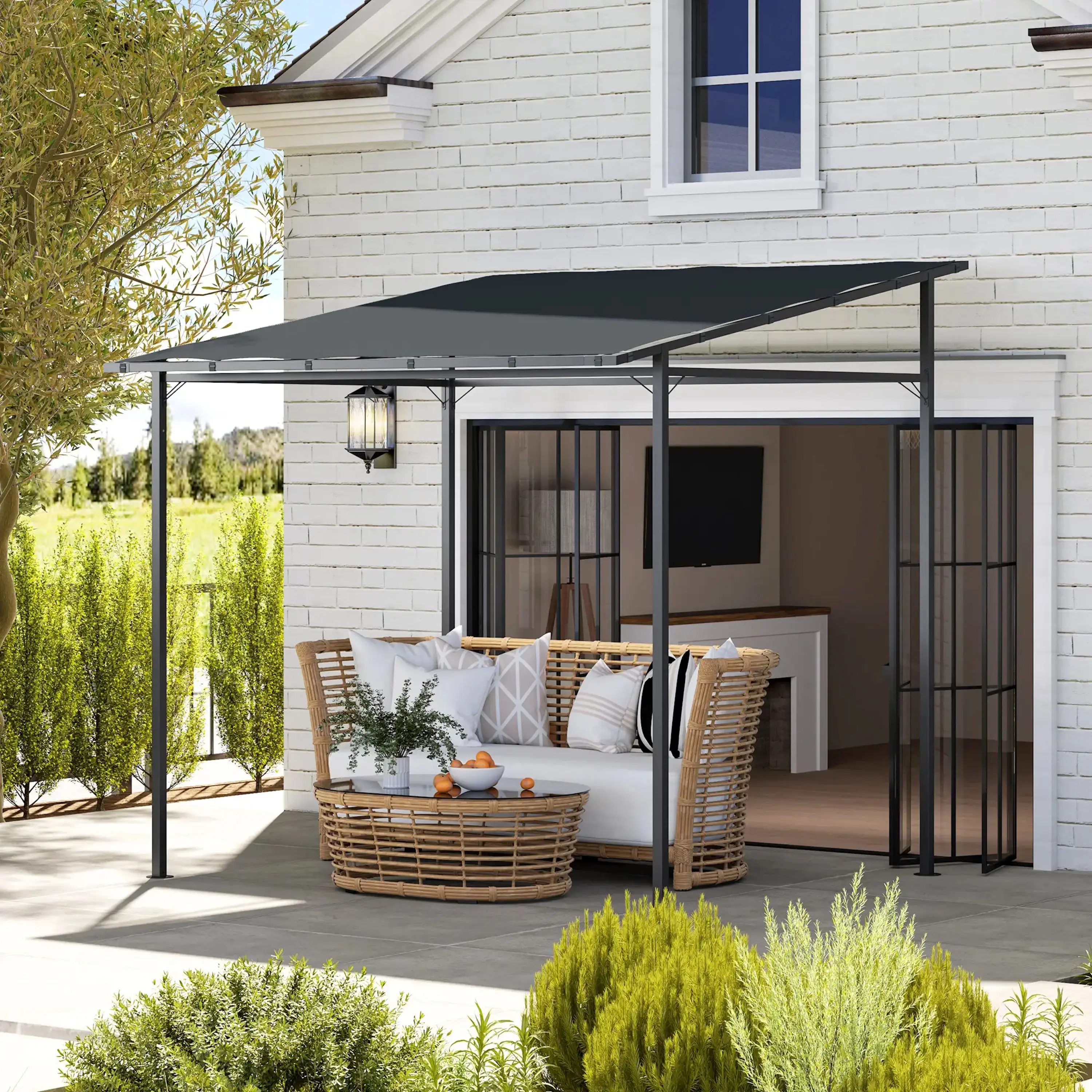 Pergola Outsunny 84C-539V00CG (Dark Grey) - 2