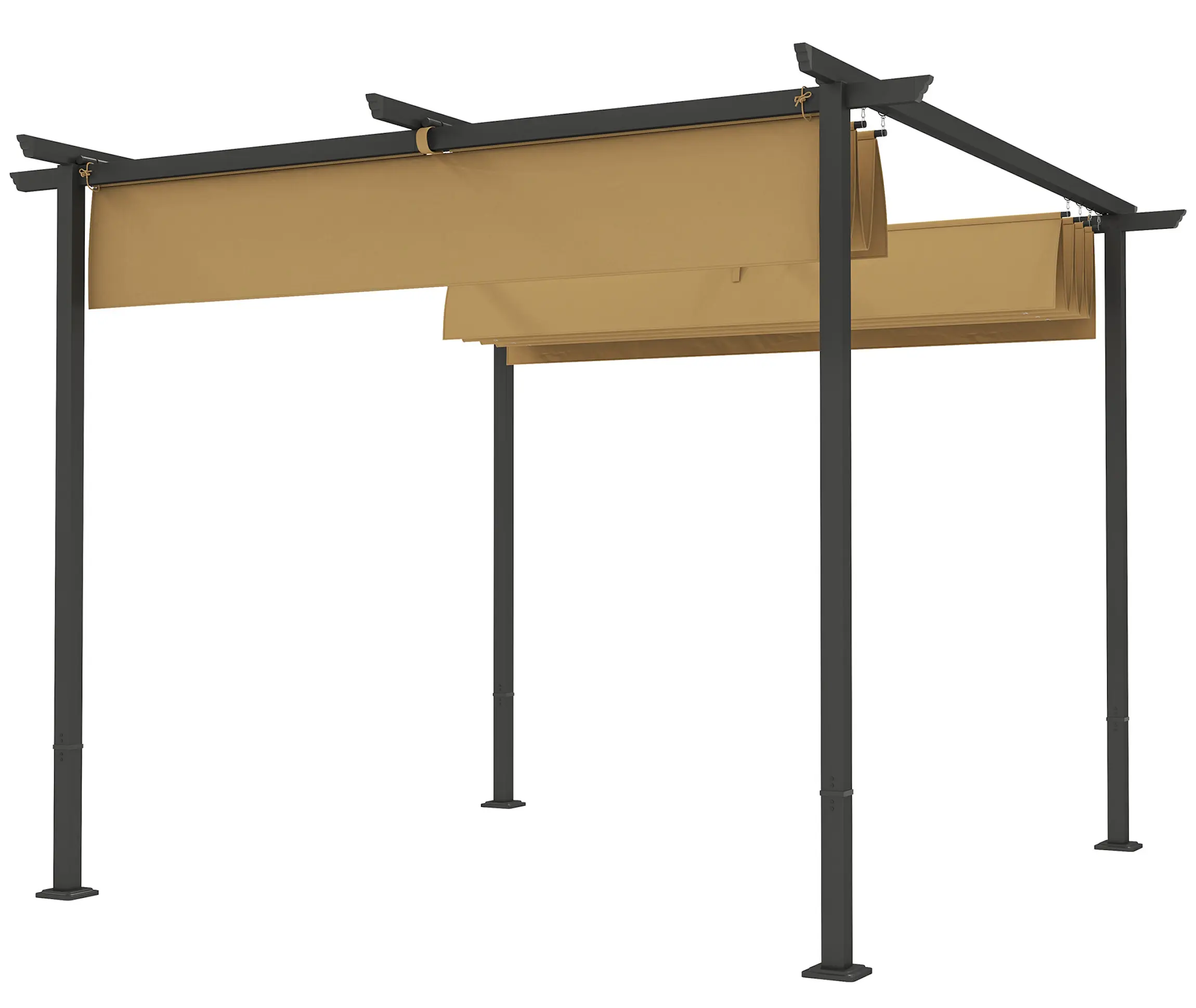 Пергола Outsunny 84C-560V00BG (Beige/Black) - 2