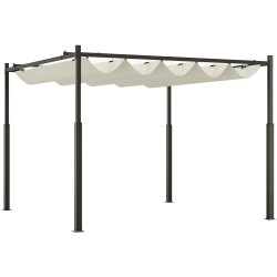 Пергола Outsunny 84C-570V00CW 3x3m (White Cream) Thumb