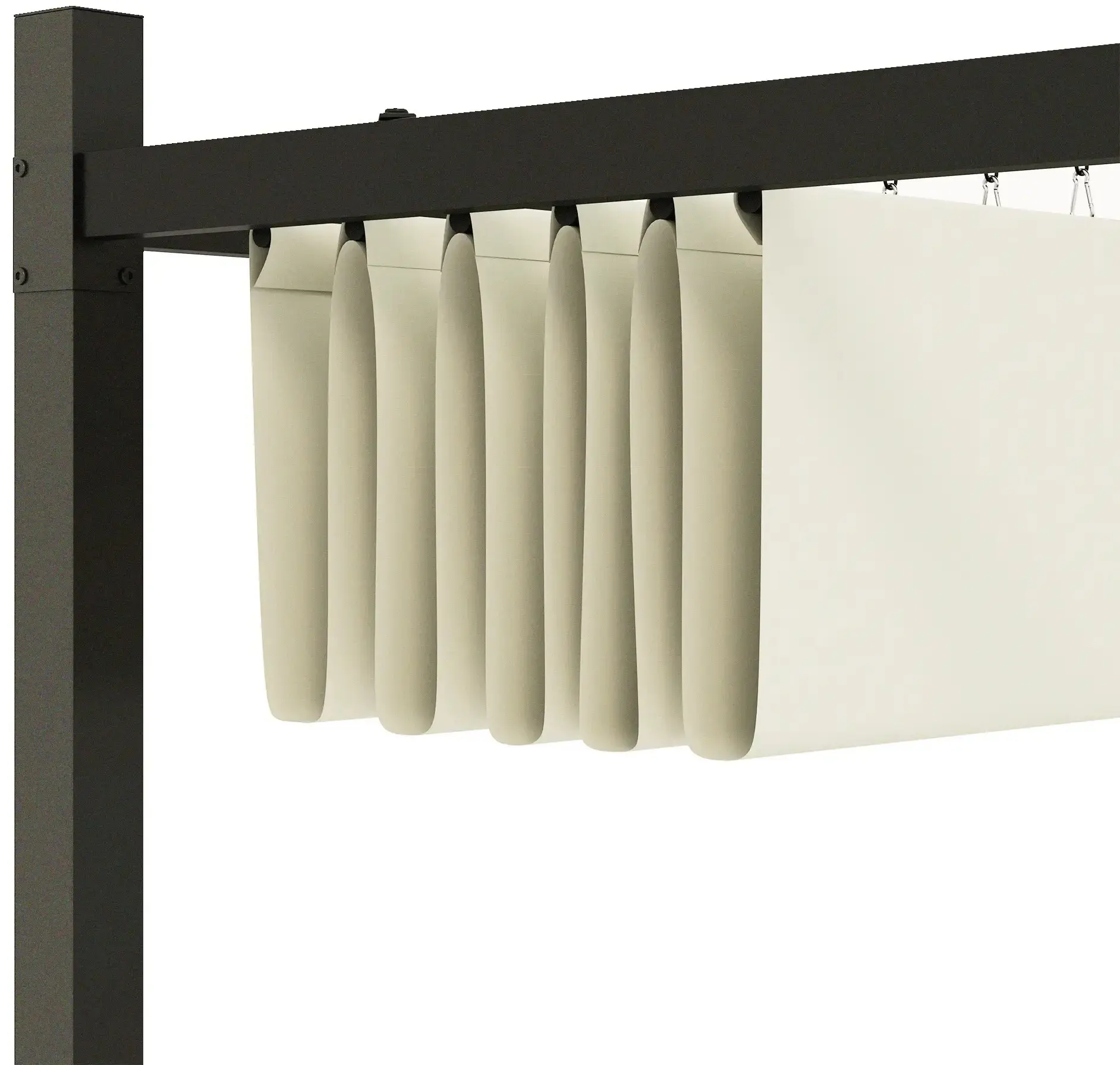 Пергола Outsunny 84C-570V00CW 3x3m (White Cream) - 4