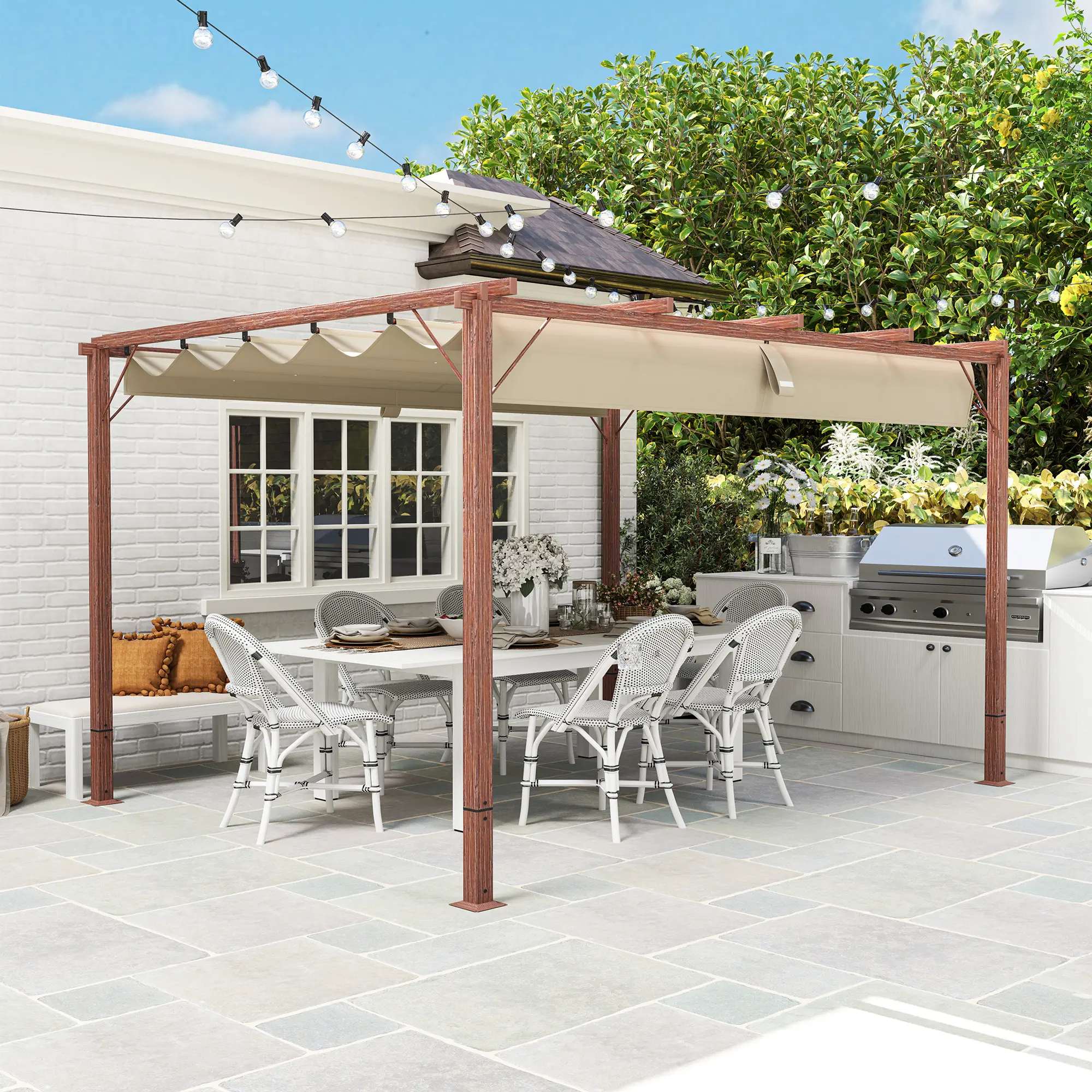 Pergola Outsunny 84C-577V01ND (Natural) - 5