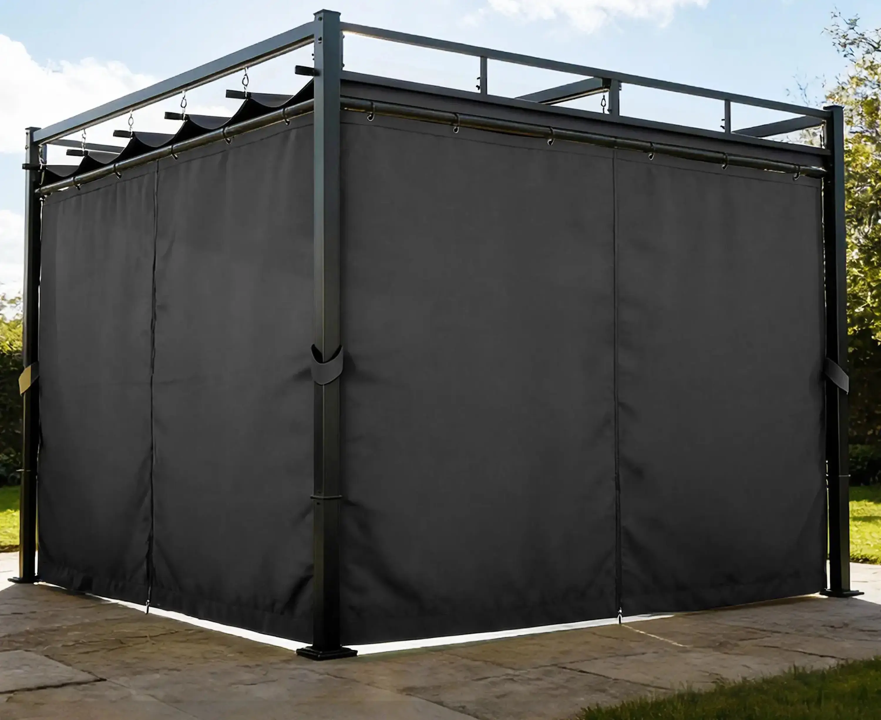 Pergola Outsunny 84C-681V00CG 3x3 (Dark Grey) - 2