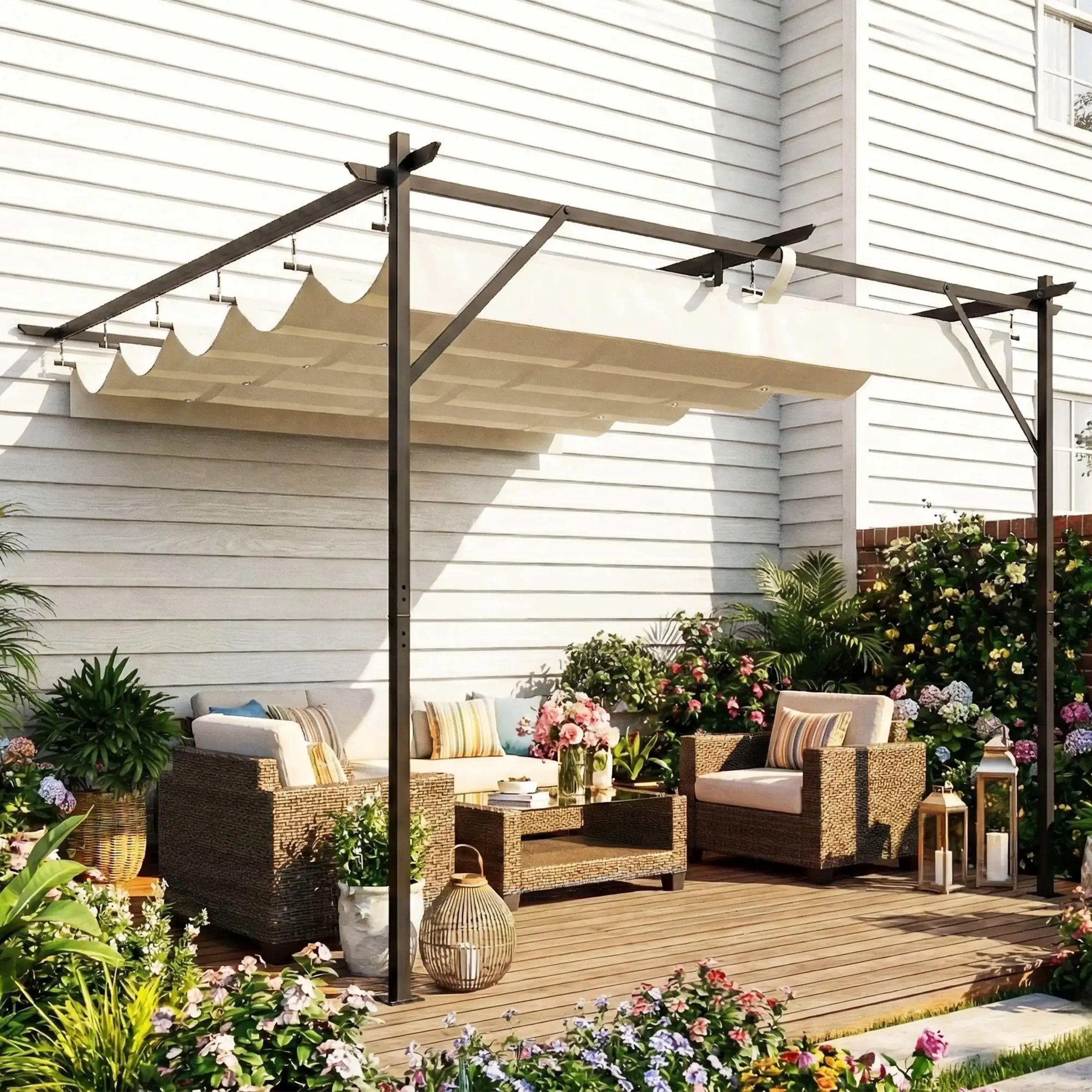 Pergola Outsunny 84C-693V00CW 3x3 (Cream-White) - 3