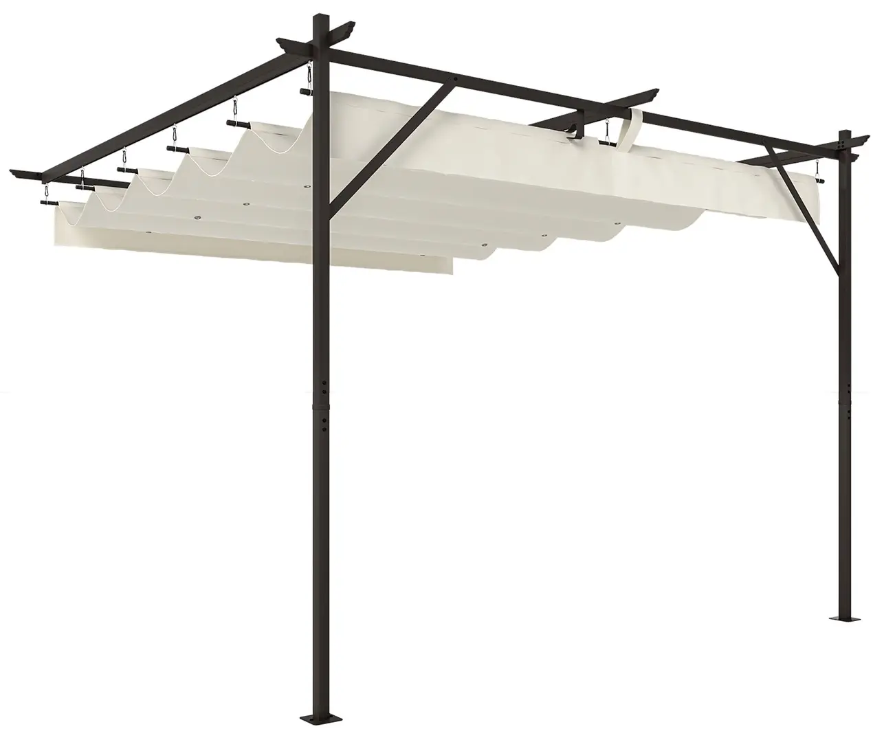 Pergola Outsunny 84C-693V00CW 3x3 (Cream-White)