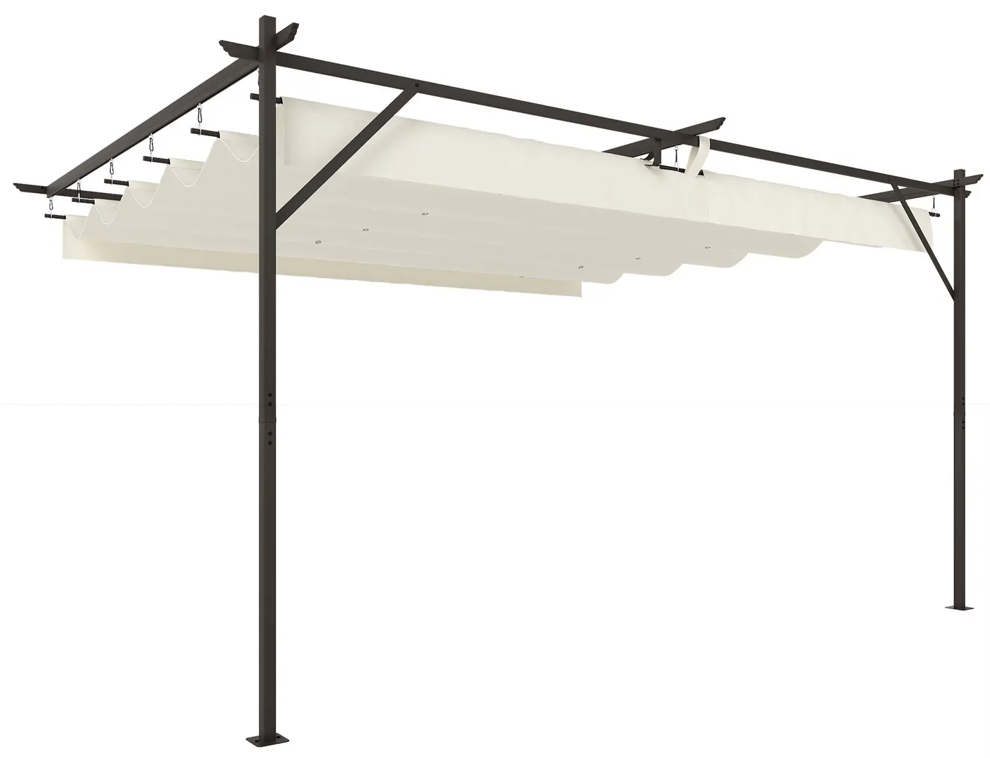 Pergola Outsunny 84C-693V01CW 3x4 (Cream)