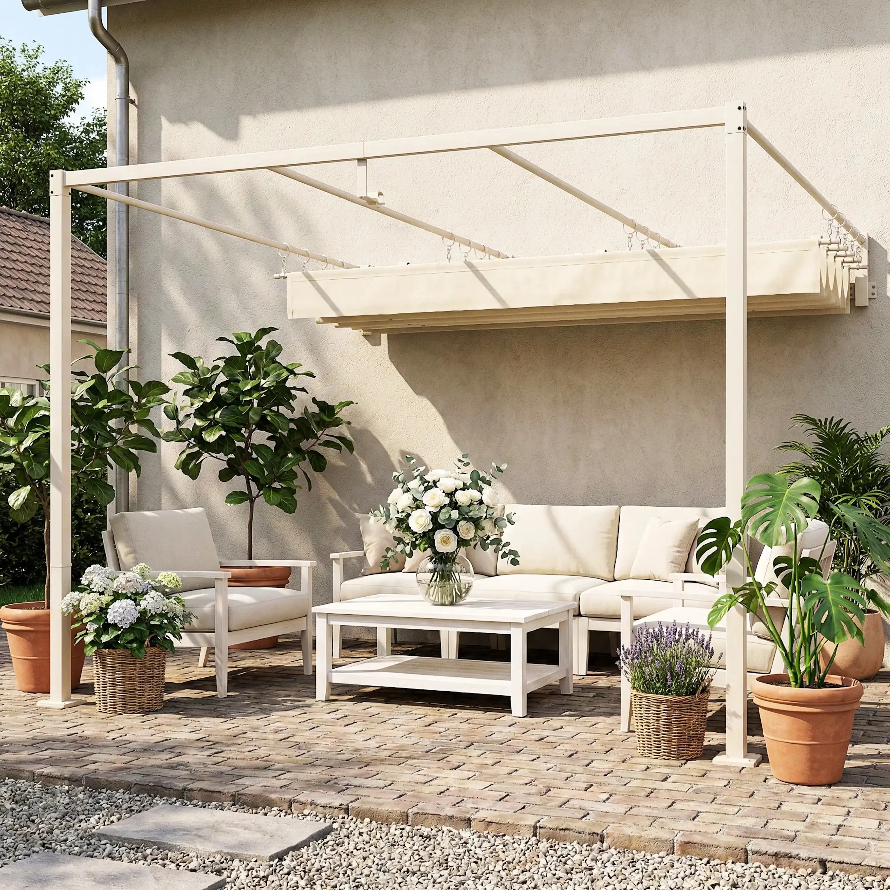 Pergola Outsunny 84C-694V00BG 3x3 (Beige) - 4