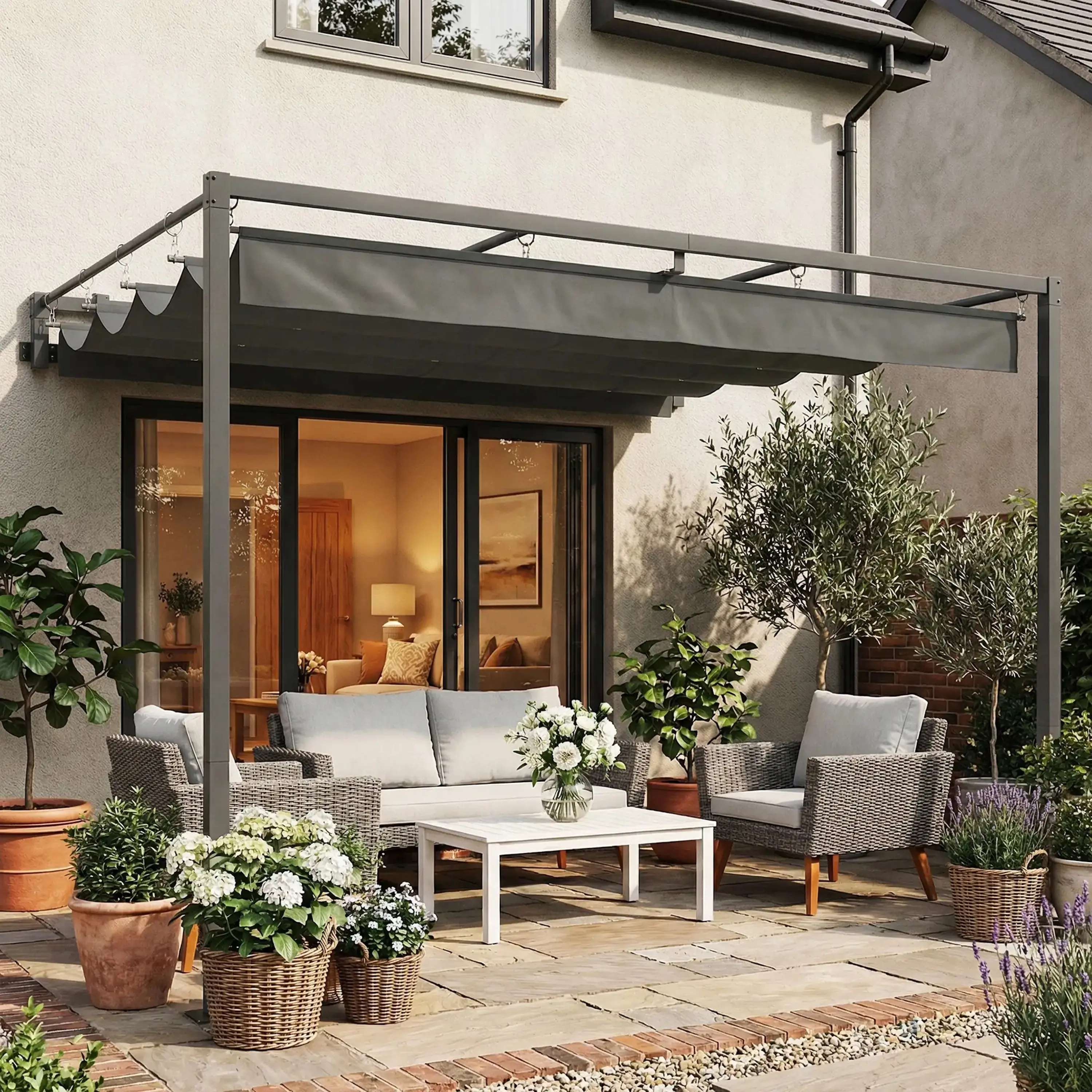 Pergola Outsunny 84C-694V00CG 3x3 (Dark Grey) - 2