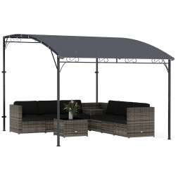 Pergola Outsunny 84C-737V00GY 3.8x2.8 (Grey) Thumb