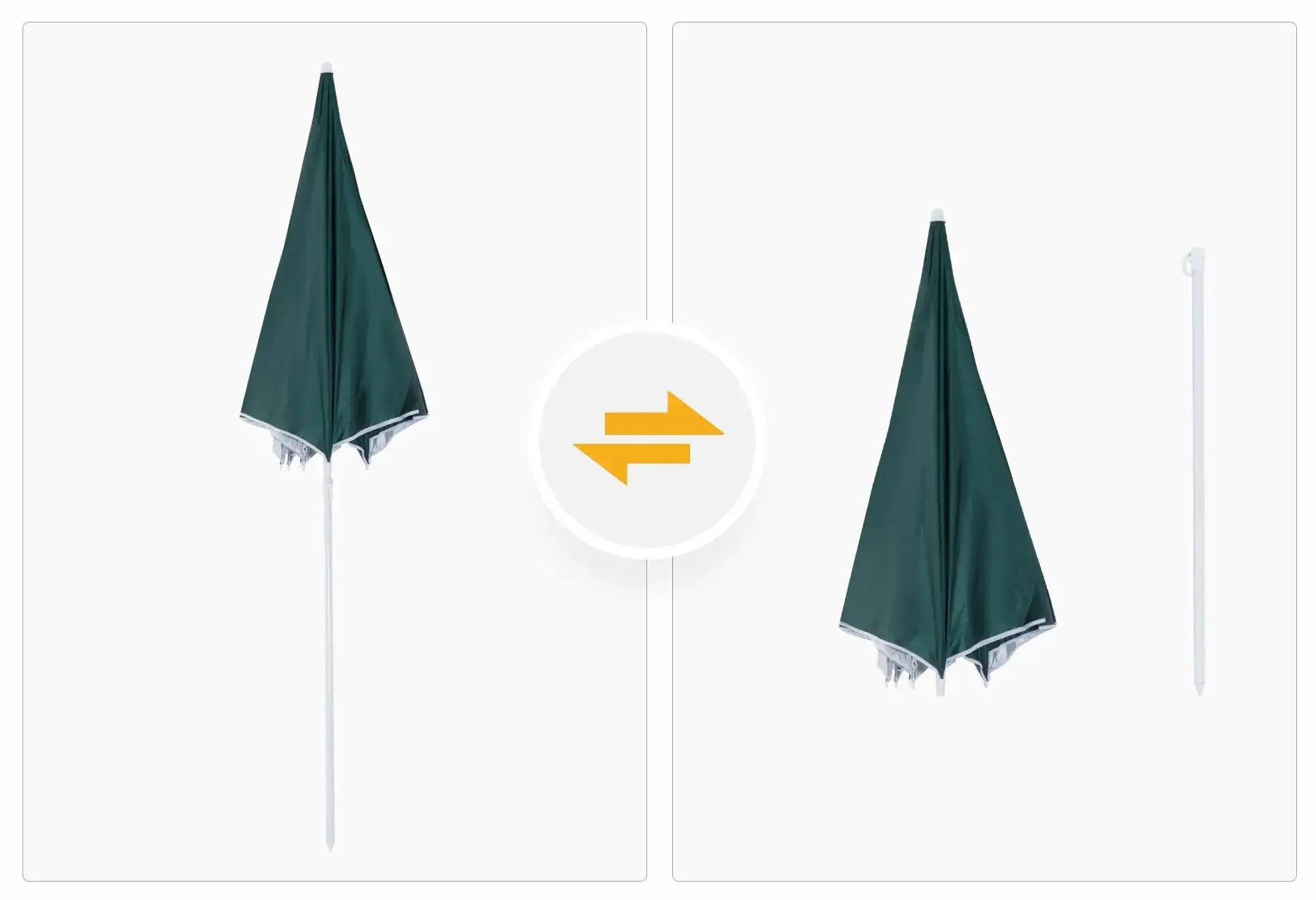 Пляжный зонт Outsunny 84D-038GN (Green) - 7