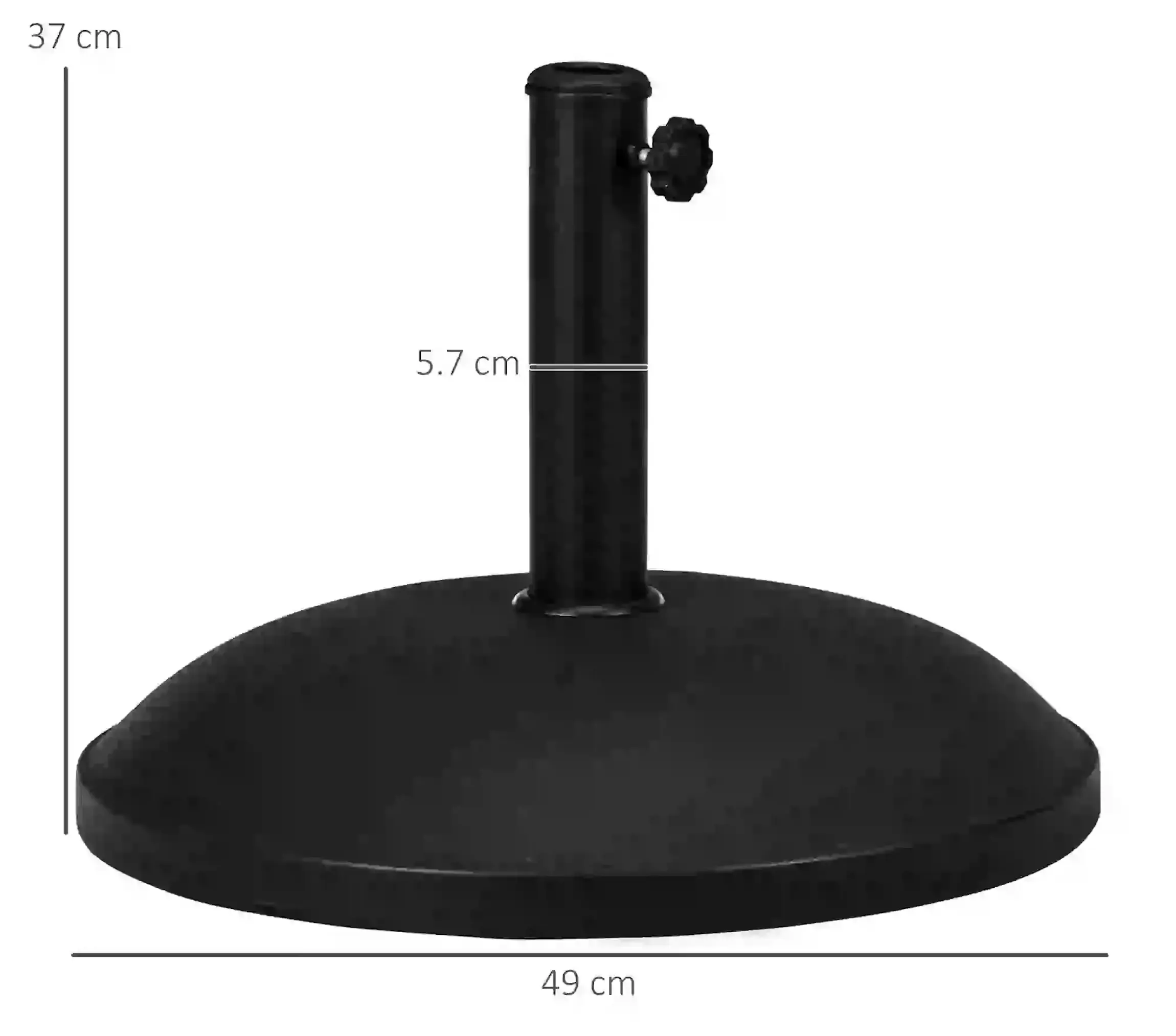 Подставка для зонта Outsunny 840-047 (Black) - 7