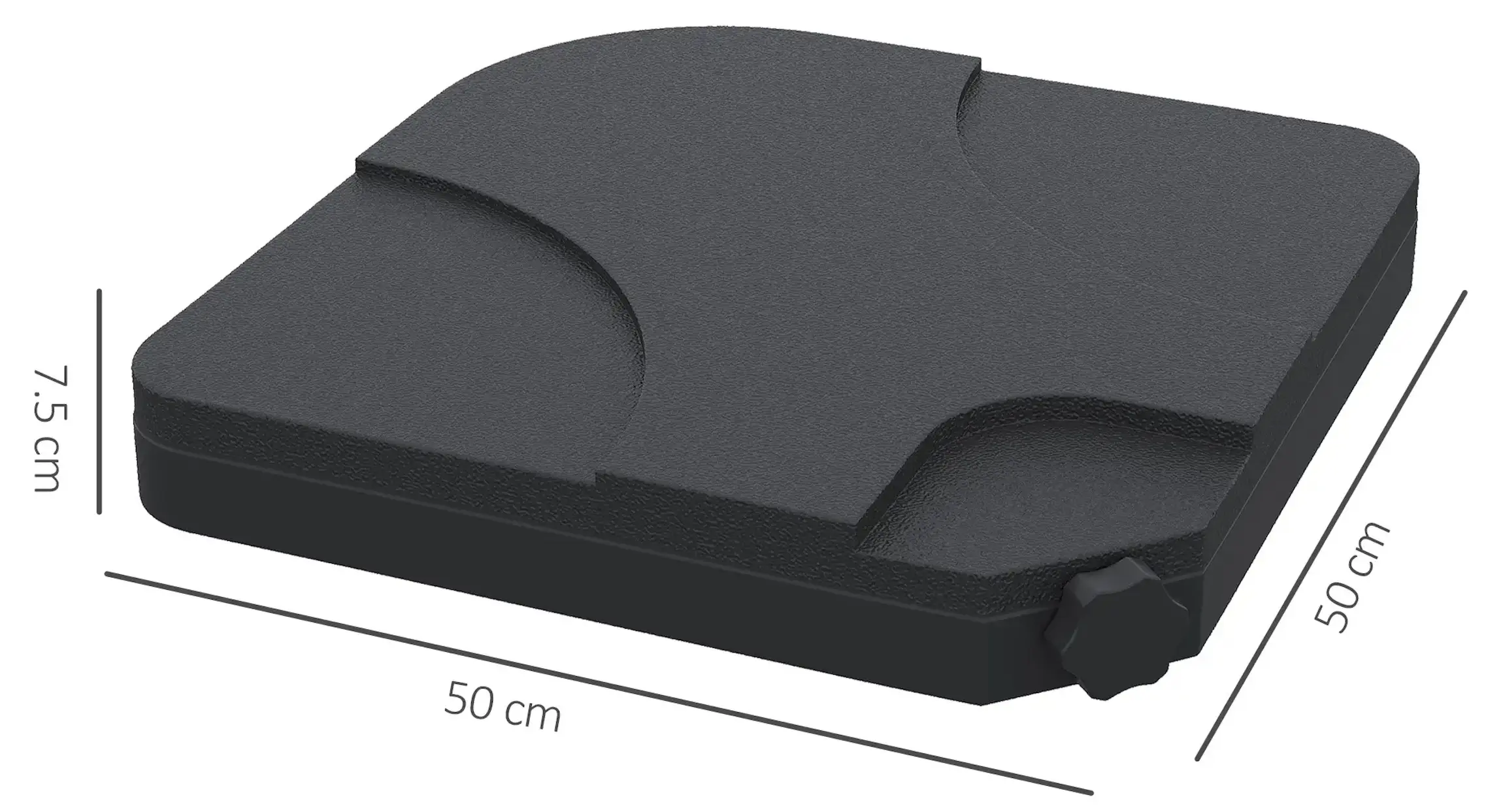 Подставка для зонта Outsunny 84D-021 (Black) - 7