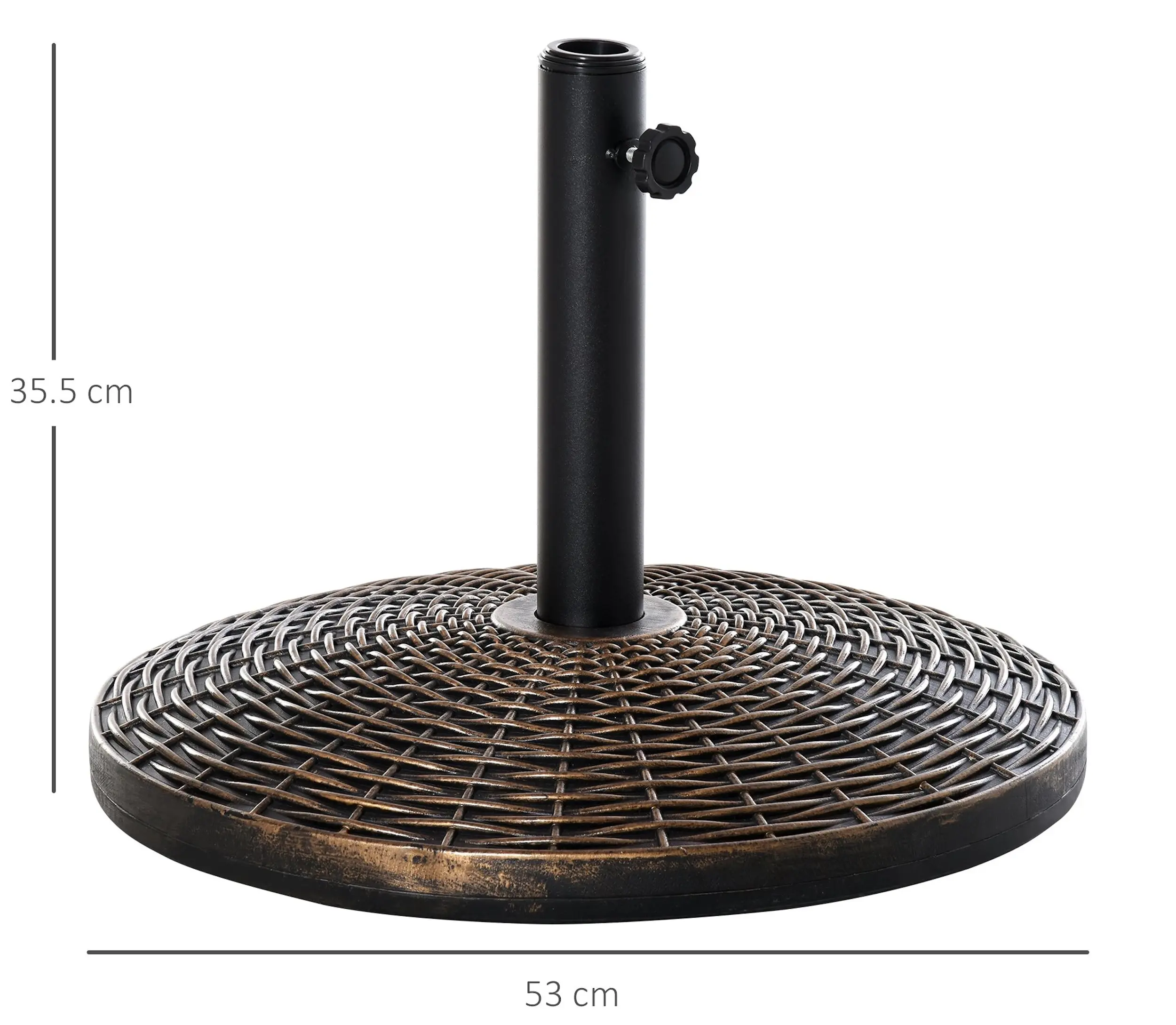 Suport pentru umbrela Outsunny 84D-044 (Antique Bronze) - 4