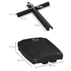 Подставка для зонта Outsunny 84D-148 (Black) Thumb