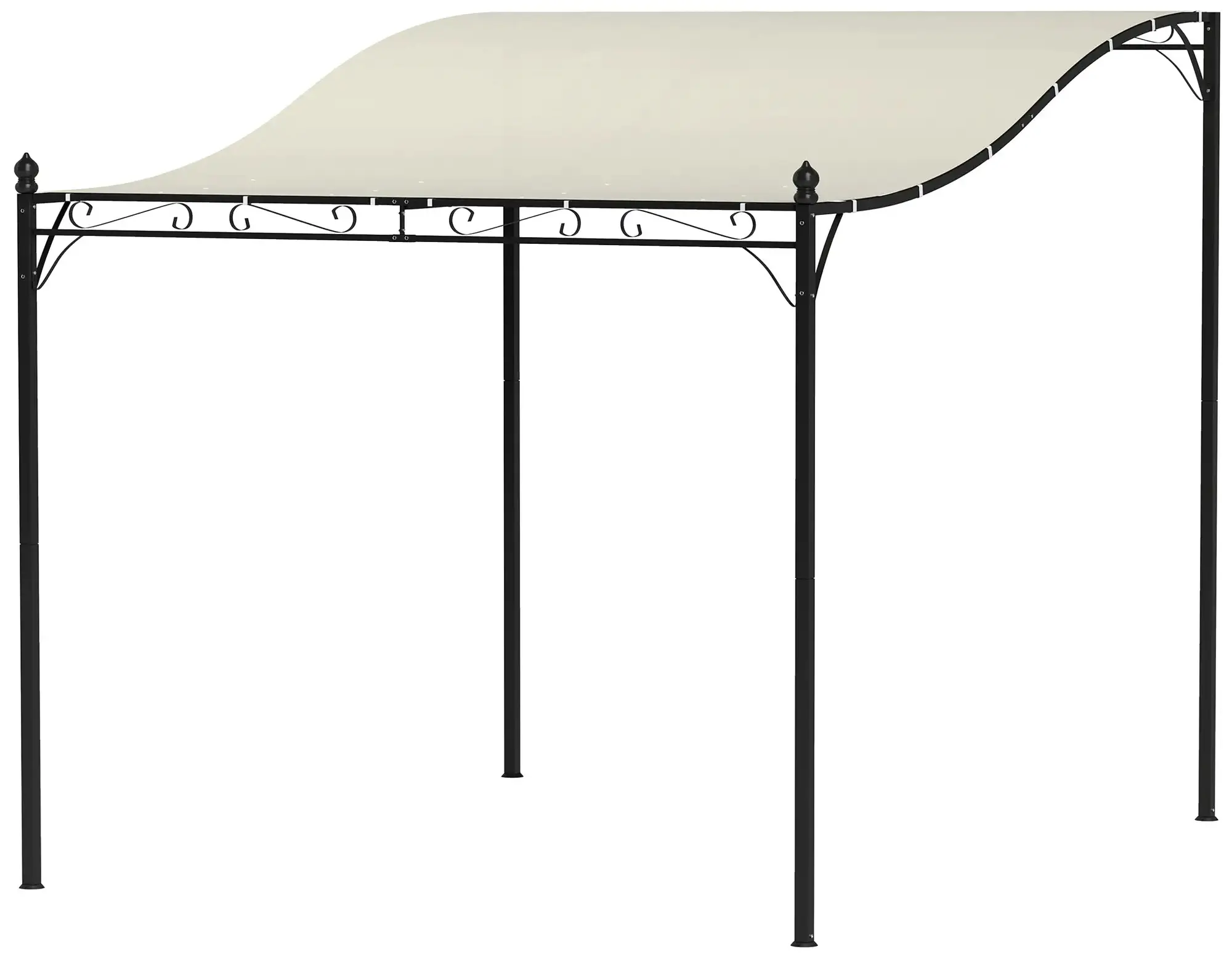 Pavilion de perete Outsunny 84C-583V00CW (Cream White) - 2